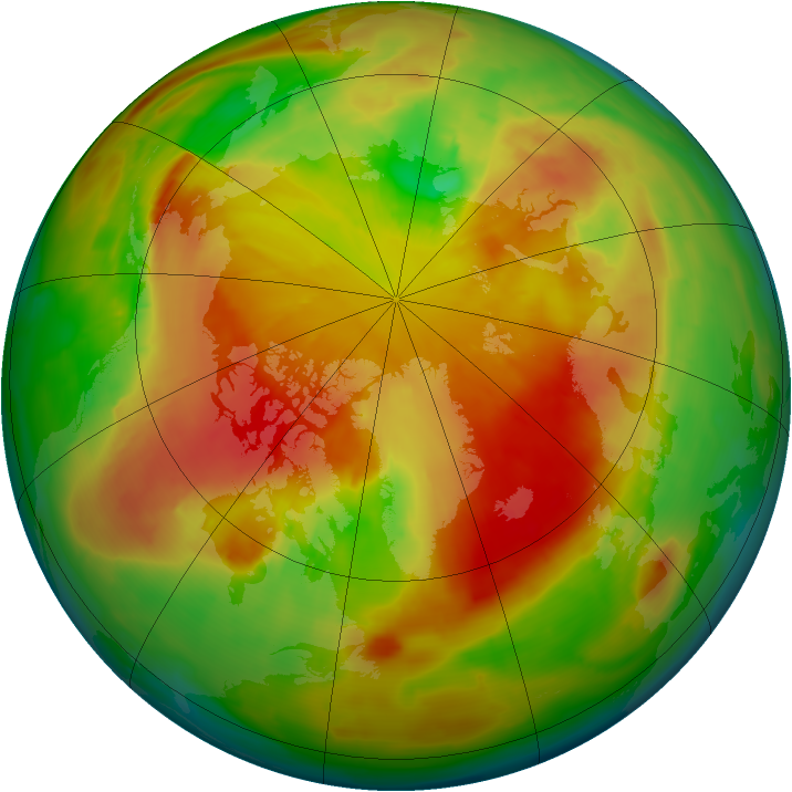 Arctic ozone map for 01 May 2013